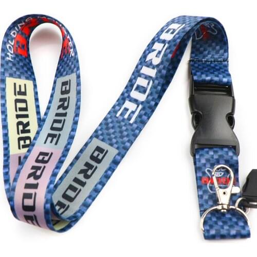 Car Styling Creative Design Car Accessory Lanyard Detachable Camera Strap Badge ID Running Cell Key Ring for Ralliart Ralli Art