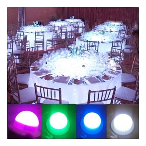 Bulblite wireless rechargeable RGB LED lighting system Driver Waterproof,LED under table light for Christmas Party Decoration