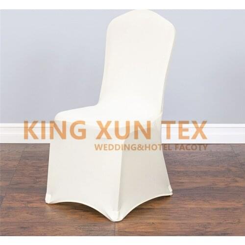 White Ivory Black Spandex Chair Cover Stretch Cover Wedding Chistmast Dining Chair Cover Decoration