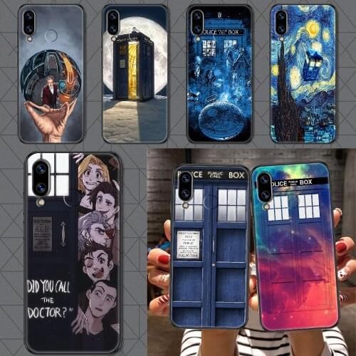 Tardis Box Doctor Who Phone case For Huawei Honor 6 7 8 9 10 10i 20 A C X Lite Pro Play black luxury funda painting prime