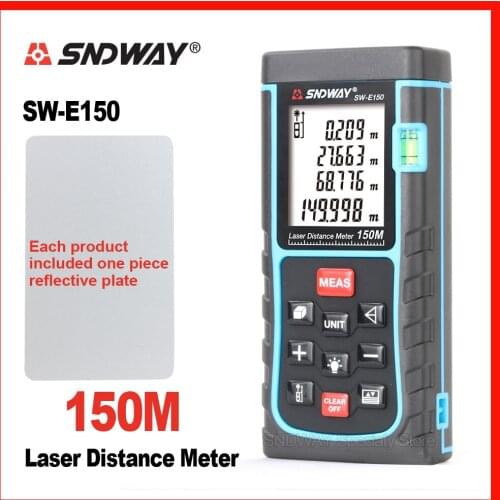 SNDWAY Digital Laser Distance Meter Rangefinder Range Finder SW-120 SW-150 120m 150m Tape Trena Ruler Tester Hand Tool Home