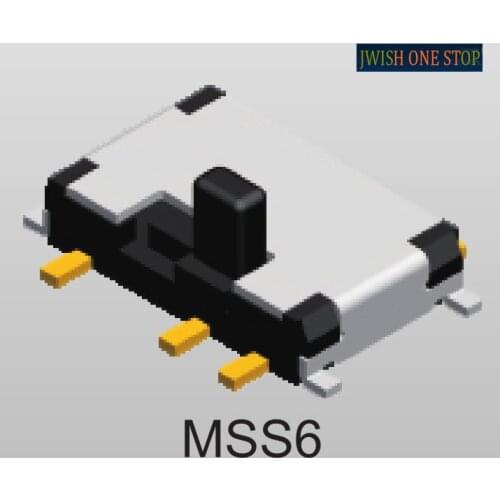 Dip Toggle Switch MSS6-V-T/R 10-Pin 2-Speed Patch Slide Switch