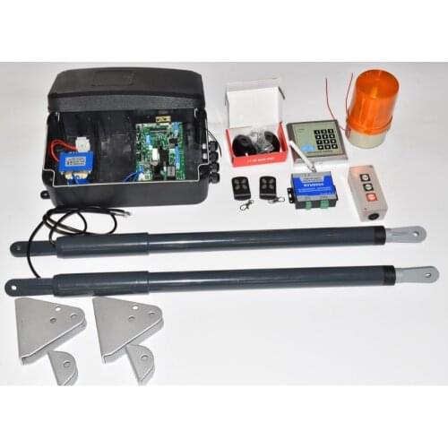Electrical gate motors Swing gate opener 2 x 12 VDC electric telescopic actuators equipped with a worm drive system kit