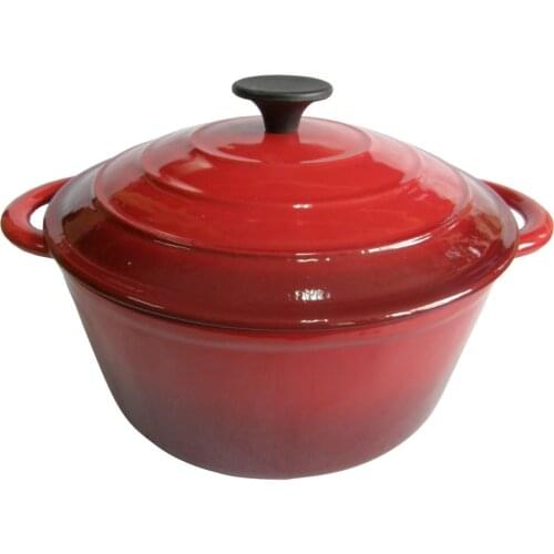 Enamel pot cast iron stew pot
