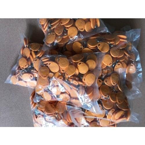 2000pcs/Lot EM ID keyfobs RFID Tag key Ring card 125KHZ Proximity Token Access Control Attendance EM4100 TK4100