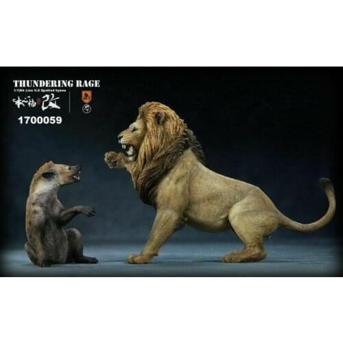 1/12 Scale Collectible Resin Anime Figure Mr.Z Animal Thunderfury African Lion VS Spotted Dog Set Toys Model for Fans Gift