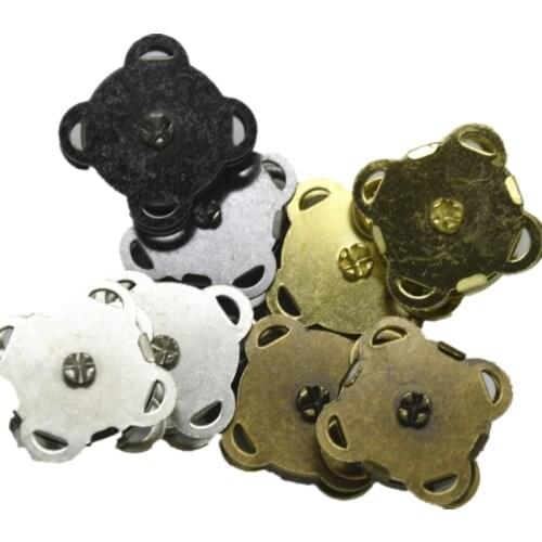 New 30pcs Sewing On Metal Buckles Magnetic Snaps Fasteners Press Button For Overcoat Bag Garment Accessories Scrapbooking DIY