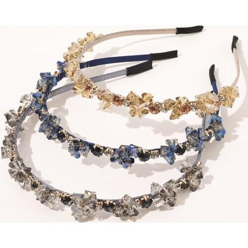 New Fashion Exquisite Hair Band High-quality Elegant Luxurious Crystal Rhinestones Headband for Women Girl Accessories Headwear