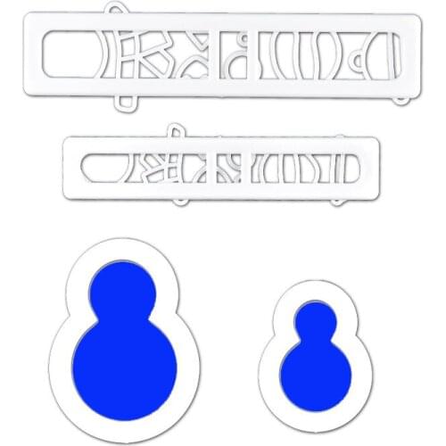 Penguin Cookie Cutter Plastic Biscuit Cut Mold Baking Fruit Cut Cake Mold Embossing Printing Die