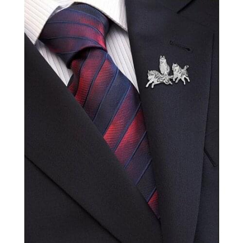 Drop shipping-Siberian Husky in action Brooch, Men Suit brooch,Wedding Party brooch,Pet lovers gift idea