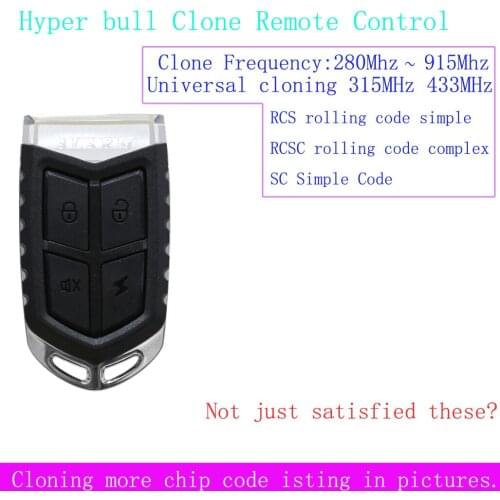 Garage Gate Door Remote Control 315MHz 433MHz 868MHz Hyper Clone Duplicate Transmitter