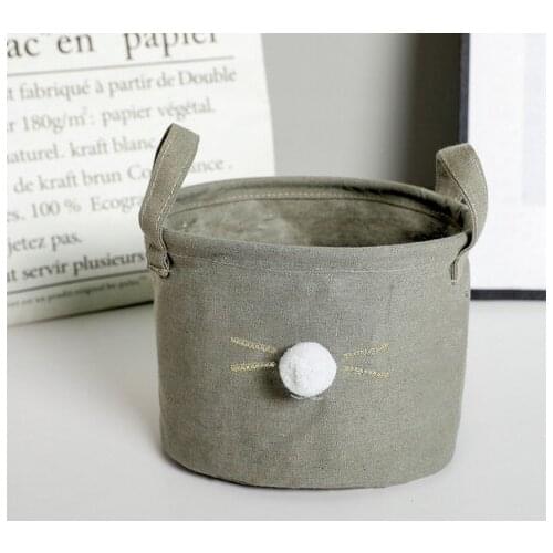 Gray Hair Ball Cat Cloth Storage Box Handy Stationery Toy Storage Basket Fashion Home Organizer Kitchen Bathroom Supplies