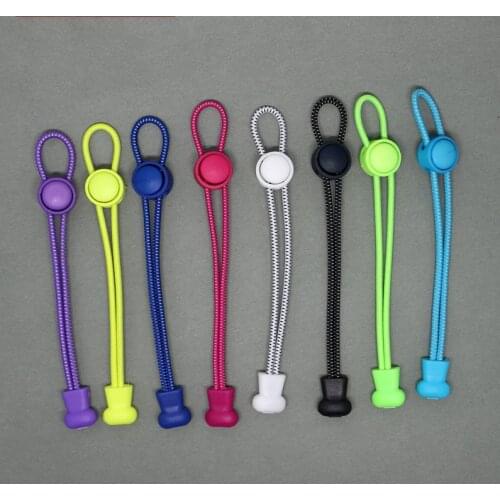 1Pair Elastic No Tie Shoe Laces Sneaker ShoeLaces Stretching Lock Lazy Laces Quick Rubber Round Shoelace Shoestrings 17 Colors