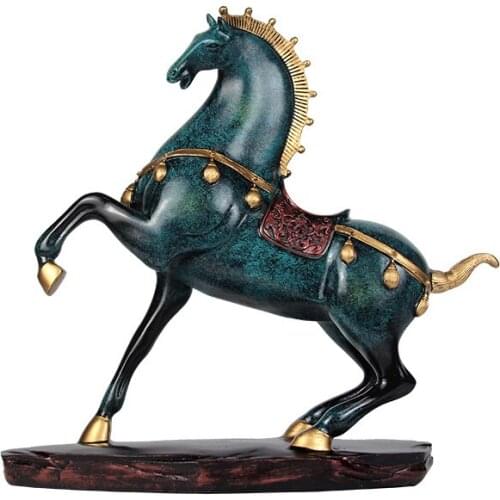 Modern Horse Ornaments Crafts Living Room Wine Cabinet Decorations Furnishing Decorations for Home Kawaii Resin Flatback
