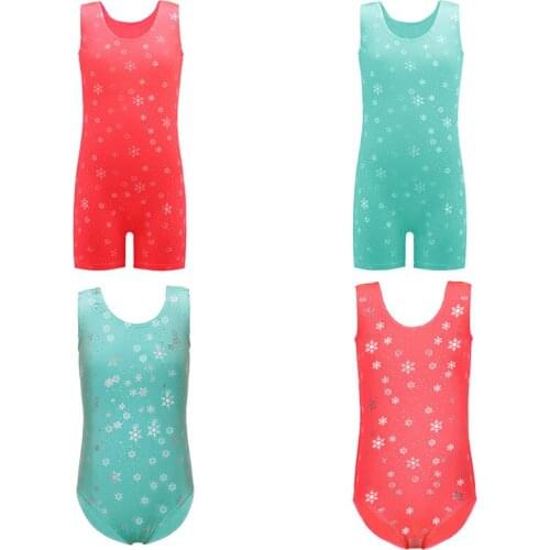 Girls Orang Dance Ballet Costumes Sleeveless Biketard Girls Ballet Dancewear Gymnastic Leotards Performance Dancesuit Headband