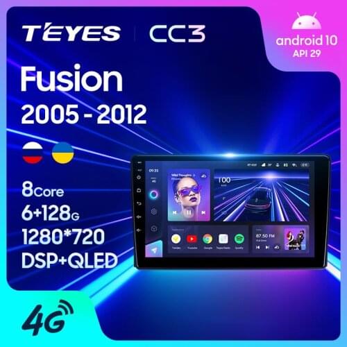TEYES CC3 For Ford Fusion 1 2005 - 2012 Car Radio carplay Multimedia Video Player Navigation stereo GPS Android 10 No 2din 2 din dvd