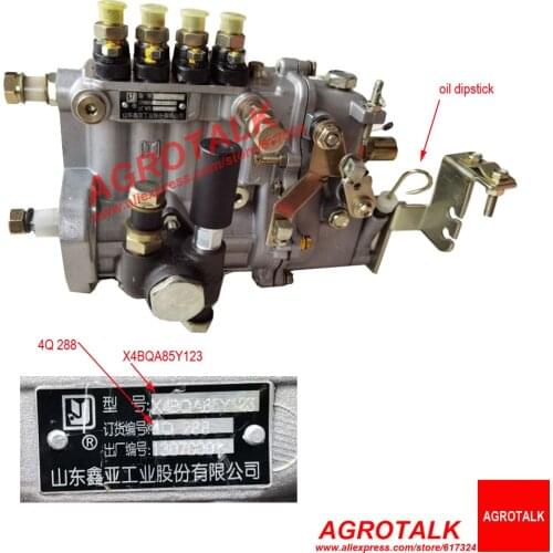 High pressure fuel pump with model X4BQA85Y123 ( pump # 4Q288 ) for Luzhong tractor, please send us the pump nameplate firstly