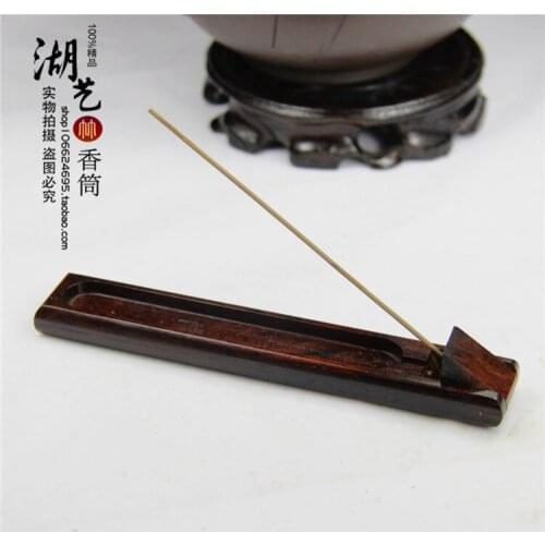 Bright red rosewood incense inserted independent short plug, the bodhi. Spend horn of Africa. Ebony sweet incense seat