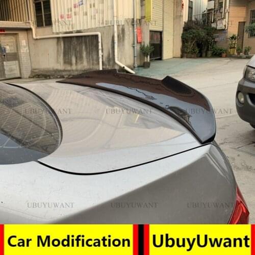 UBUYUWANTRear Trunk Spoiler For BMW F10 F18 M5 520i 525li 528i 2012-2016 Carbon Fiber / FRP Lip Spoiler Car Tail WingDecoration