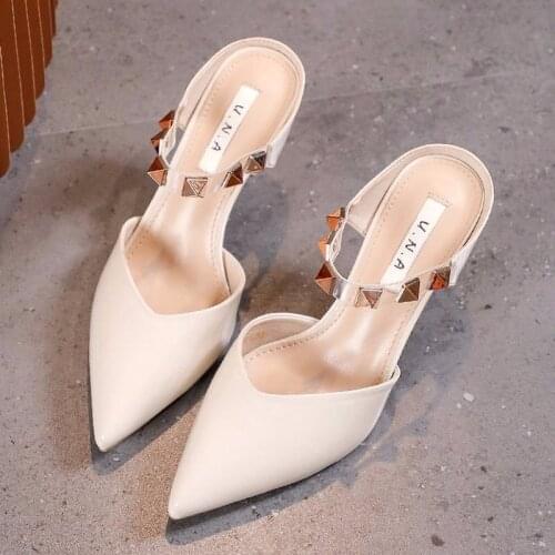 Ladies High Heels Ladies Dress Slippers Pointed Toe Ladies Shoes Ladies Slippers Slippers Woman Slippers Wome Shoes