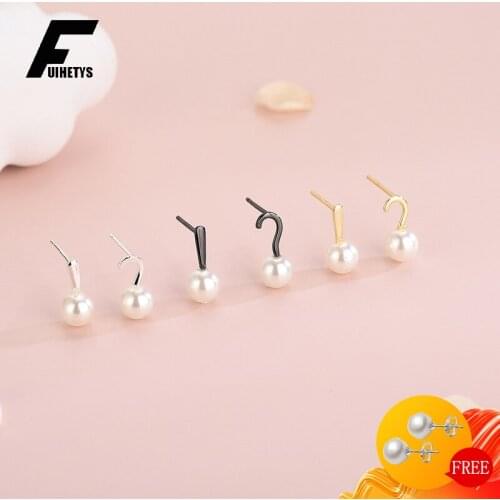 New Pearl Earrings for Women Wedding Party 925 Sterling Silver Jewelry Drop Earrings Ornaments Engagement Promise Gift Wholesale