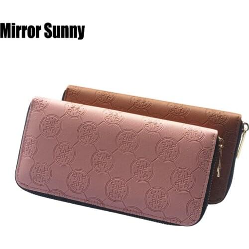 Womens Long Wallet Letters Printed Female Zipper Purse Multi Card Holder Bag High Quality Femmes Carteiras Birthday Gifts New