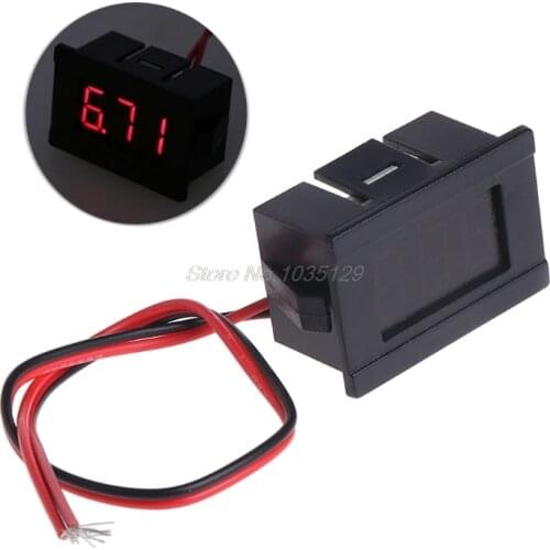 0.36 Inch DC 4.5-30V LED Mini Digital Voltmeter LED Display Volt Meter Gauge Voltage Panel Meter 2 wires GZZ Dropship