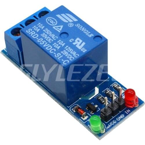 Glyduino 1 Channel 5V Relay Module Low Level for SCM Household Appliance Control 1 Way Relay For Arduino