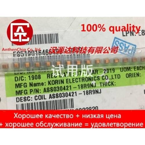 10pcs real orginal new ASS030421-18R9NJ KORIN spring coil air core inductor 18.9NH 5% 0.3 wire 4 turns