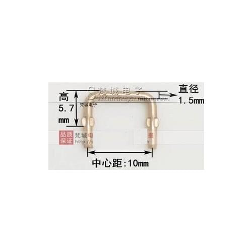 100PCS Manganese copper resistance 1.5mm 5 milliohms 0.005 Euro sampling resistor 0.005R 5mR sampling manganin resistance