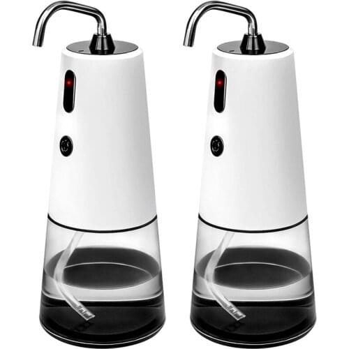2PCS Automatic Foaming Soap Dispenser, Touchless Infrared Motion Sensor Hand for Bathroom Kitchen School Office