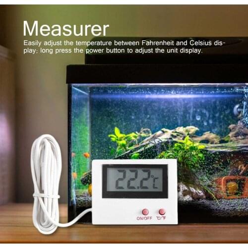 Mini Digital Aquarium Thermometer LCD Fish Tank Water Temperature Meter Aquarium Temp Detector Pet Accessories Tools