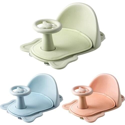 Baby Bathing Chair Anti-slip Safe Cartoon Elephant Stool Baby Bathing Supplies Bathtub Chair For Baby Bathing