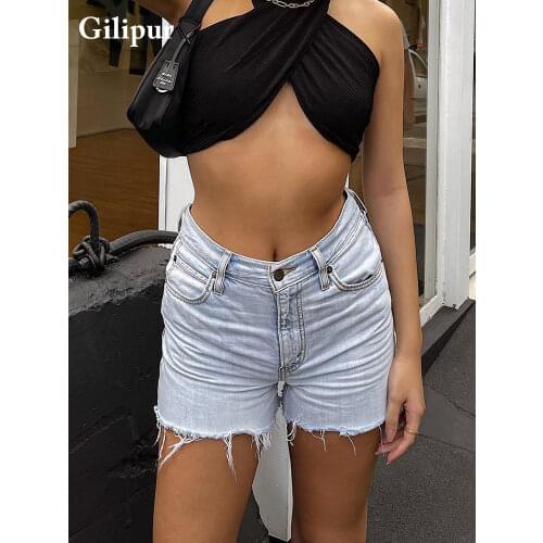 GILIPUR Womens Short Jeans