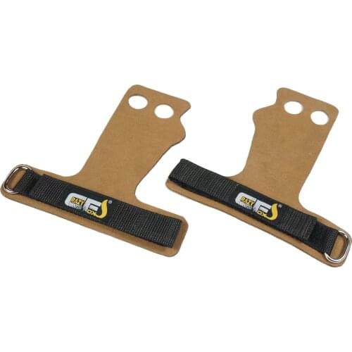 Gymnastics Grips 2 Holes for The Fingers. Hand Protectors for Pull Ups, C2B, T2B, Rings