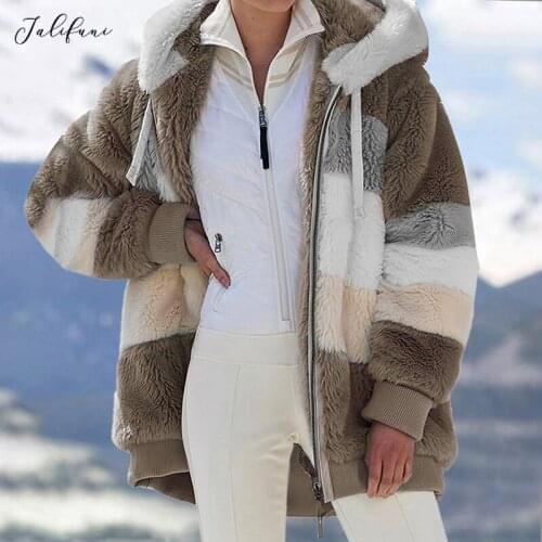 JALIFUNI Women's Jackets With Fur