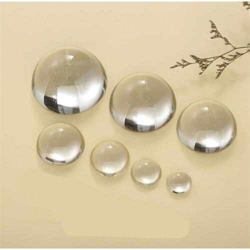 100Pcs 10/12/14/16/18/20/25mm Clear Glass Round Cabochons Transparent Dome Game Chess pieces for Board Games DIY Accessories