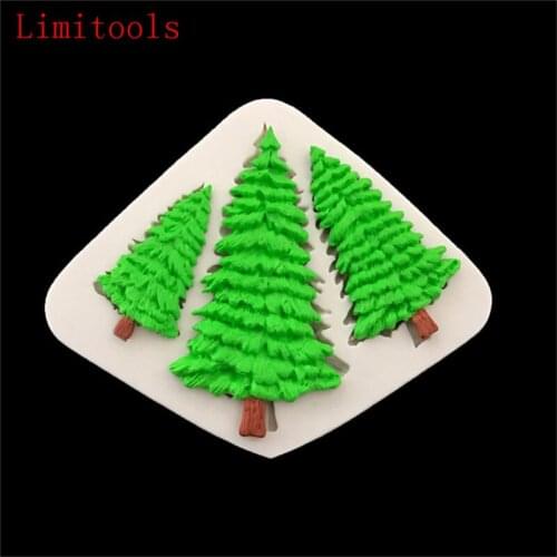 Leaves Fondant Cake Silicone Mold Christmas Tree Leaf Shape Chocolate Biscuits Mould DIY Kitchen Baking Cake Decoration Tools