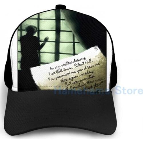 Fashion Waiting for you... [Silent Hill 2] Basketball Cap men women Graphic print black Unisex adult hat