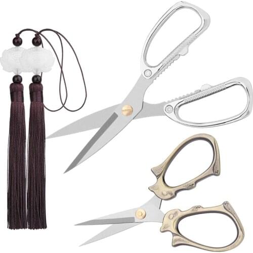 KAOBUY 4PCS Embroidery Scissors Retro Scissor Stainless Steel High Quality Suitable for Professional Tailor Sewing and Quilting