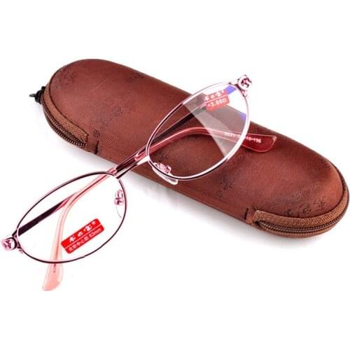 Elbru Metal Frame Reading Glasses Women Men Portable Hyperopia Glasses Fashion Clear Lens Presbyopia Eyeglasses +1.0 To +4.0