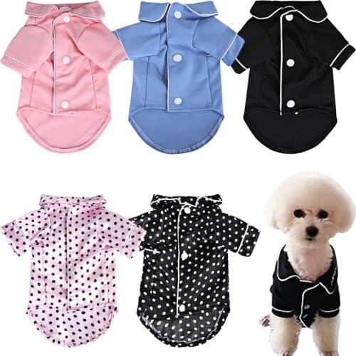 Pet Pajamas Luxury Clothes for Dogs Pet Clothing for Small Medium Dogs Kitty Cat Pyjama Costume Fashion Chihuahua Bulldog Jacket