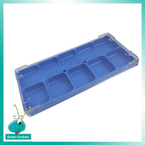 High Quality Plastic Watches Parts Tray 6 Grids Watches Parts Storage Box Tray Tool with Transsparent Cover for Watchmakers