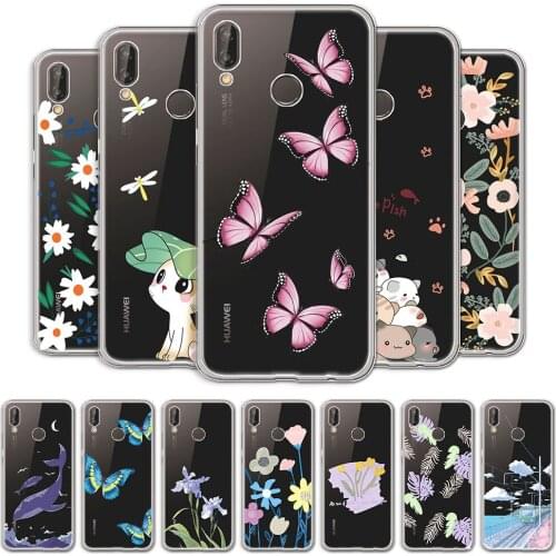 Clear Case For Huawei P20 Lite Transparent Shockproof Case For Huawei P20 Lite Phone Coque Soft Back Cover For Huawei Nova 3e