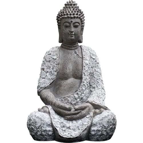 Garden Decoration Courtyard Chinese Style Classical Zen Buddha Ornament Home Decoration Resin Craft Balcony Top Floor Layout