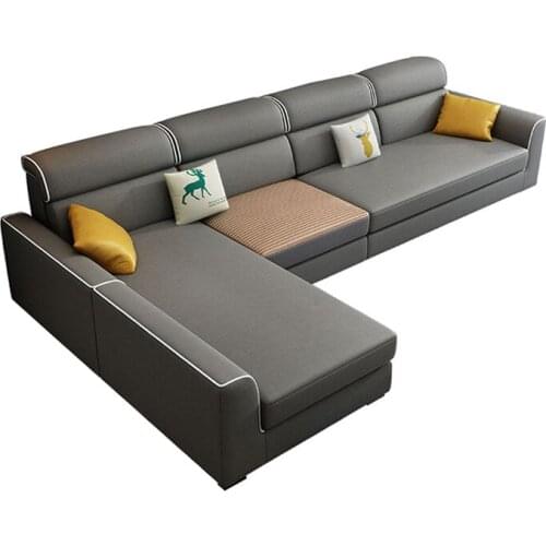 Nordic sofa four-seat winter and summer dual-use living room Princess L-type combination
