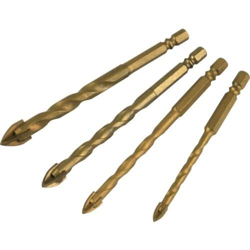 6mm 8mm 10mm 12mm Phillips Cross Head Glass Creamic Marble Tile Concrete Wall Plastic Woodworking Hex Shank Twist Drill Bit