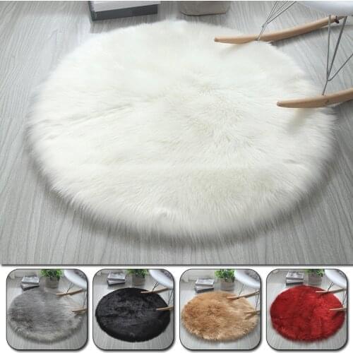 Thick Carpet for Living Room Plush Rug Bed Room Fluffy Floor Carpets Window Bedside Home Decor Soft Artificial Sheepskin Mat