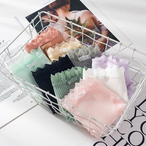 9cs/lot Cotton Panty Solid Womens Panties Comfort Underwear Briefs Women Sexy Low-Rise Intimates Sexy Lingerie Female Underwear