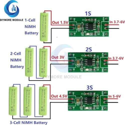 1A 1.2V 2.4V 3.6V NiMH Battery Dedicated Charger 1.5V 3V 4.5V CC/CV Charging Module Board